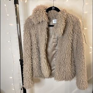 Faux fur coat